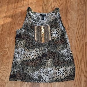 Animal print tank